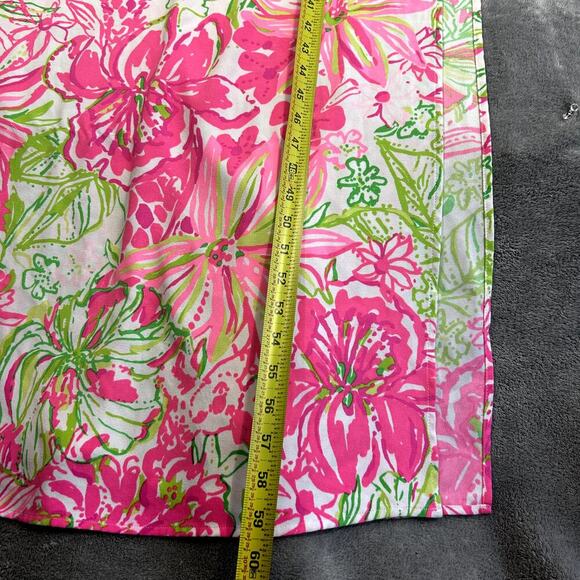 Lily Pulitzer Women's 0 V-Neck Colorful Printed Maxi Dress Preppy Atsy - Picture 9 of 13